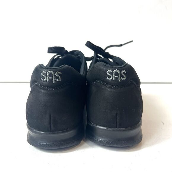 SAS Tripad Comfort Free Time Shoes Black Nubuck Lace Up Low Top Womens Sz 10.5 N - Picture 8 of 10